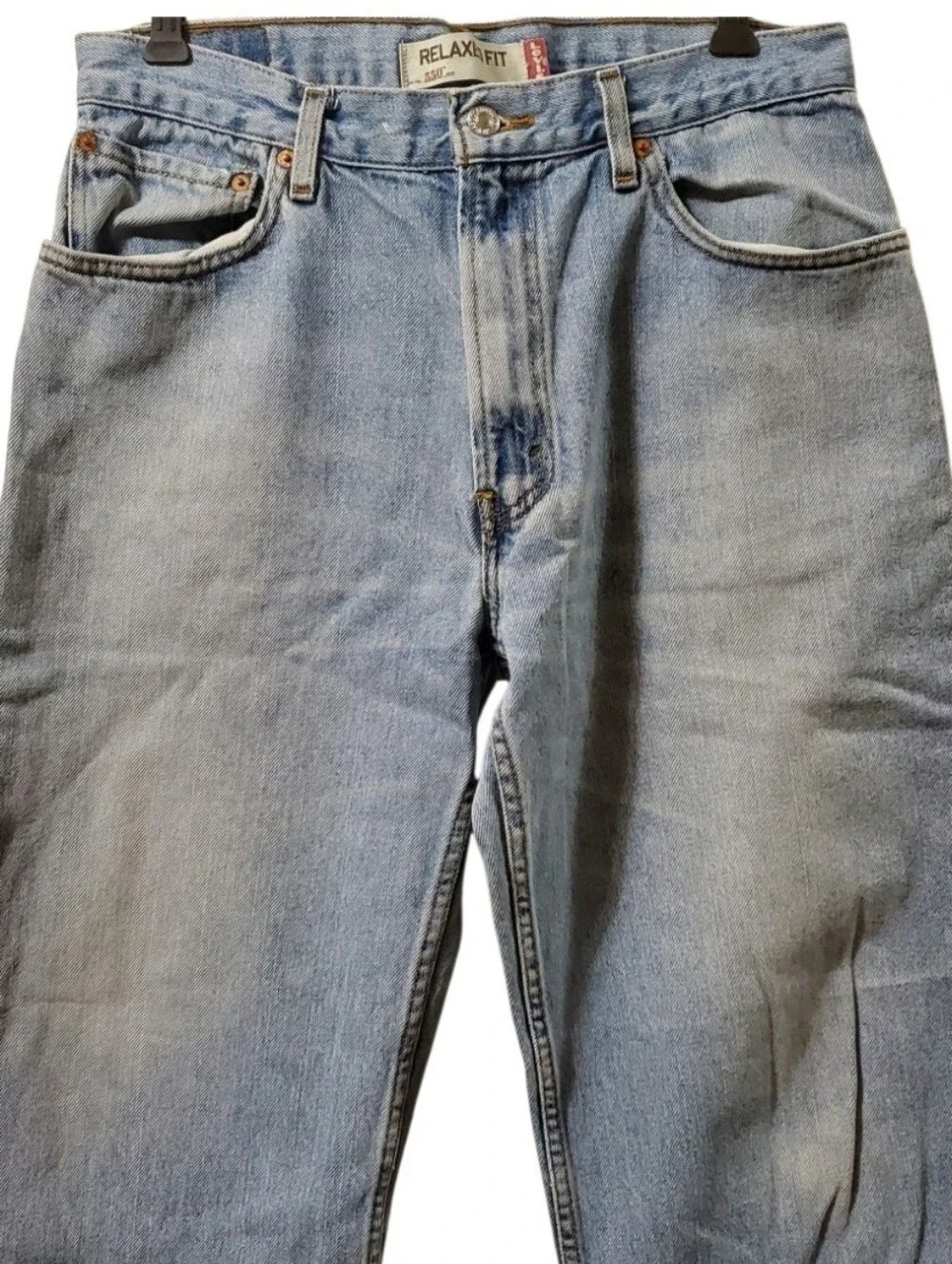 Levi's Light Blue Relaxed Fit Straight Jeans Size 33x30